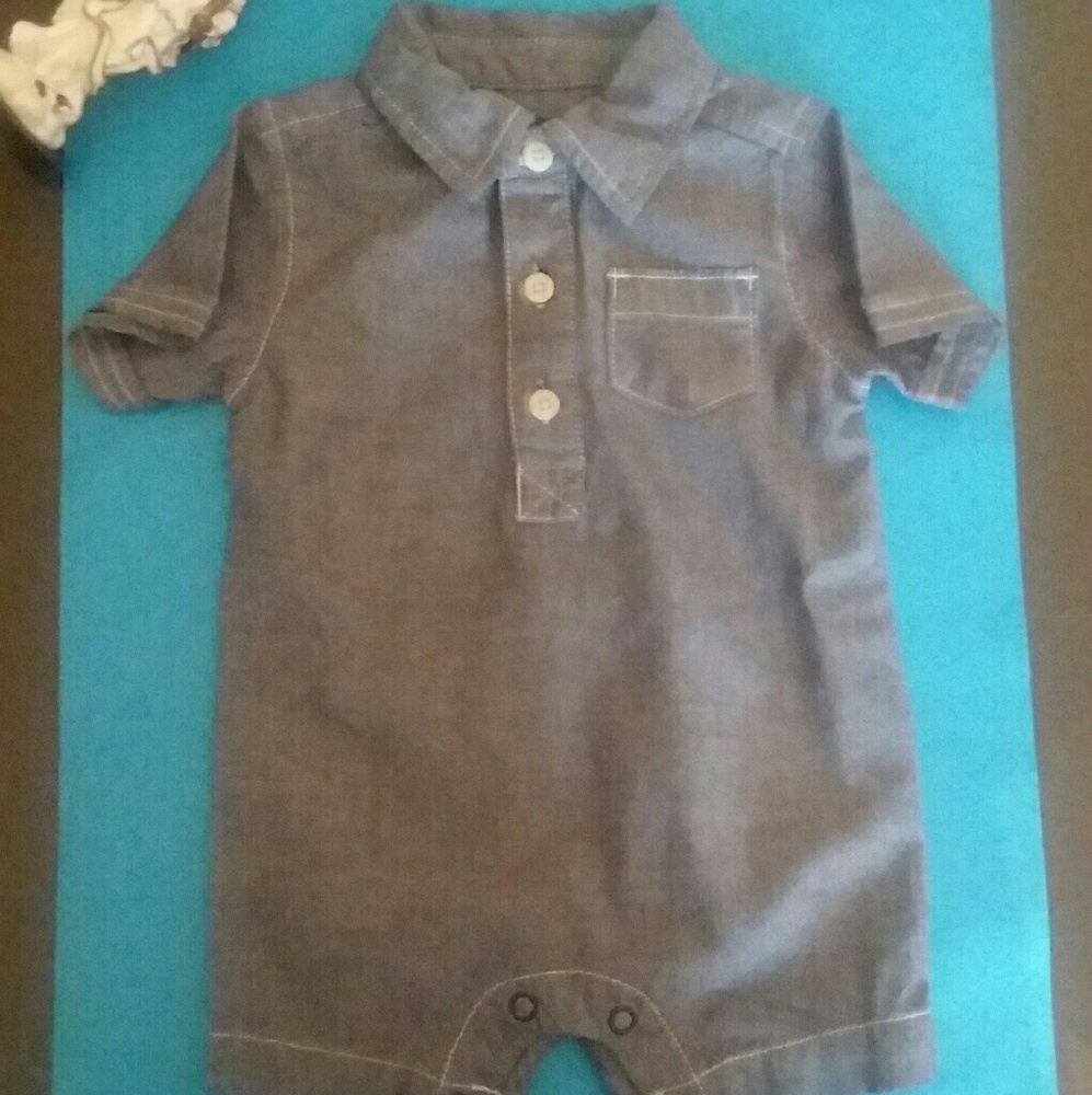 CHAMBRAY BODYSUIT Sz 3 Months